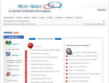 Tablet Screenshot of micro-astuce.com